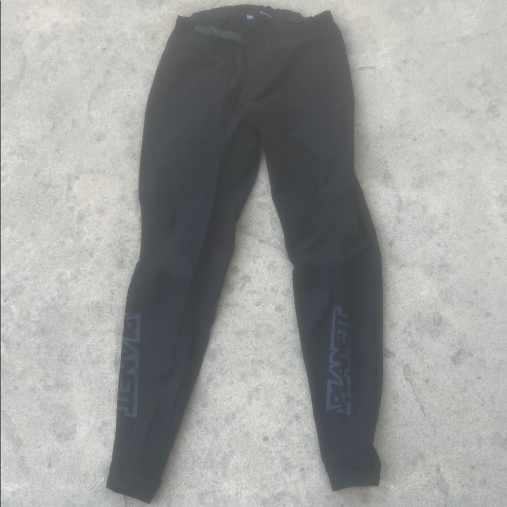 Planett Men's Black Nylon MTB Racing Riding Pants Size 34